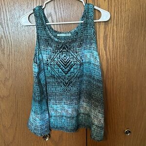 Maurices Aztec patterned tank top. Size L